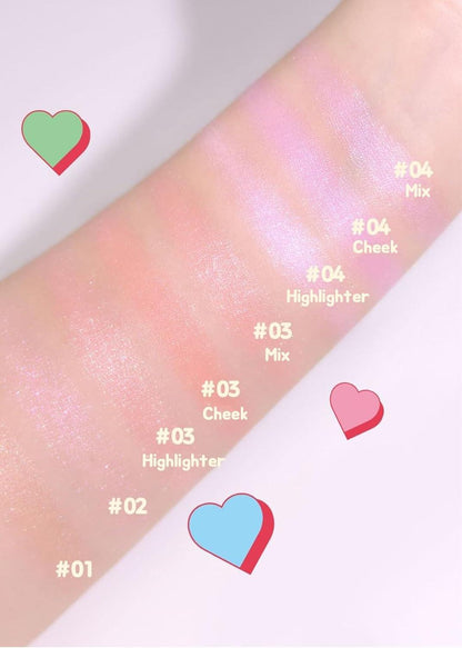 [Colorgram] Milk Bling Heartlighter 01 Peach Heart