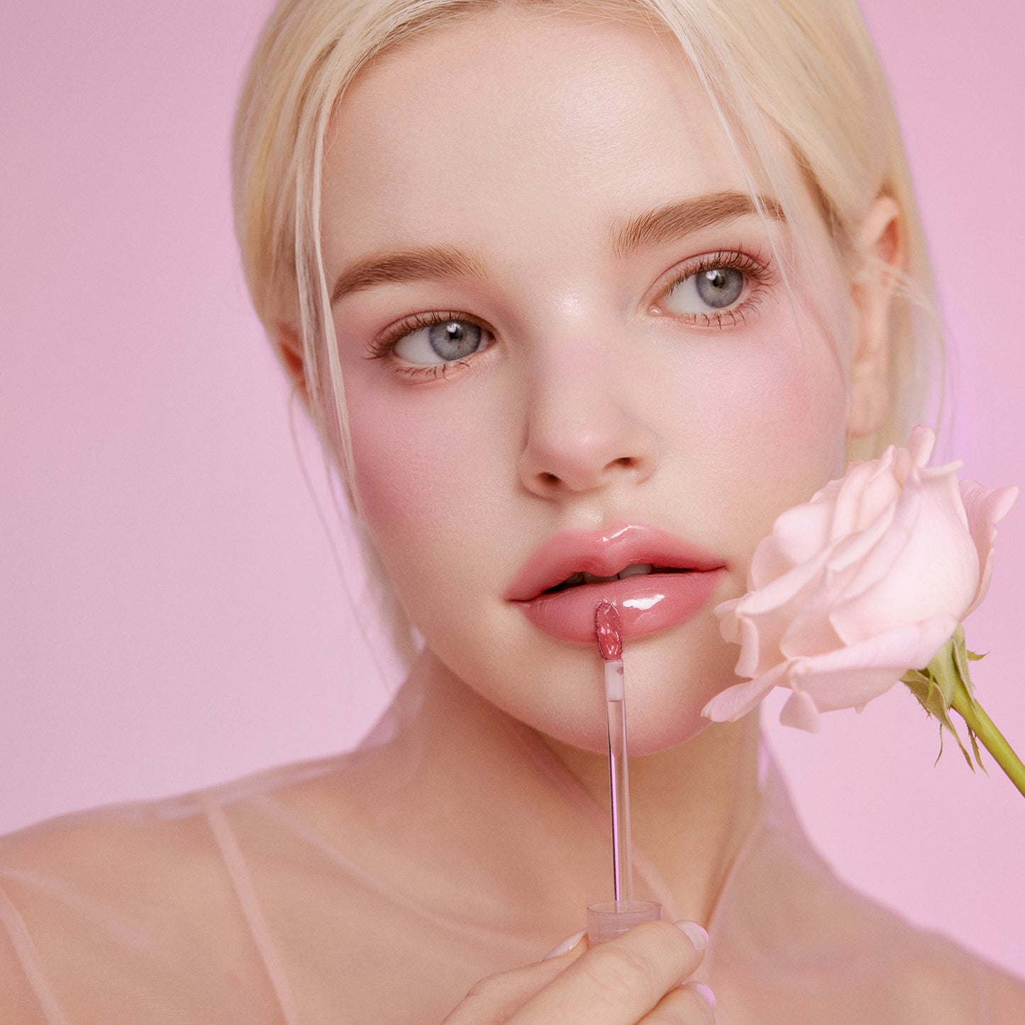 [Pinate] Glowing Bloom Lip Stain - 01 Icy Rose