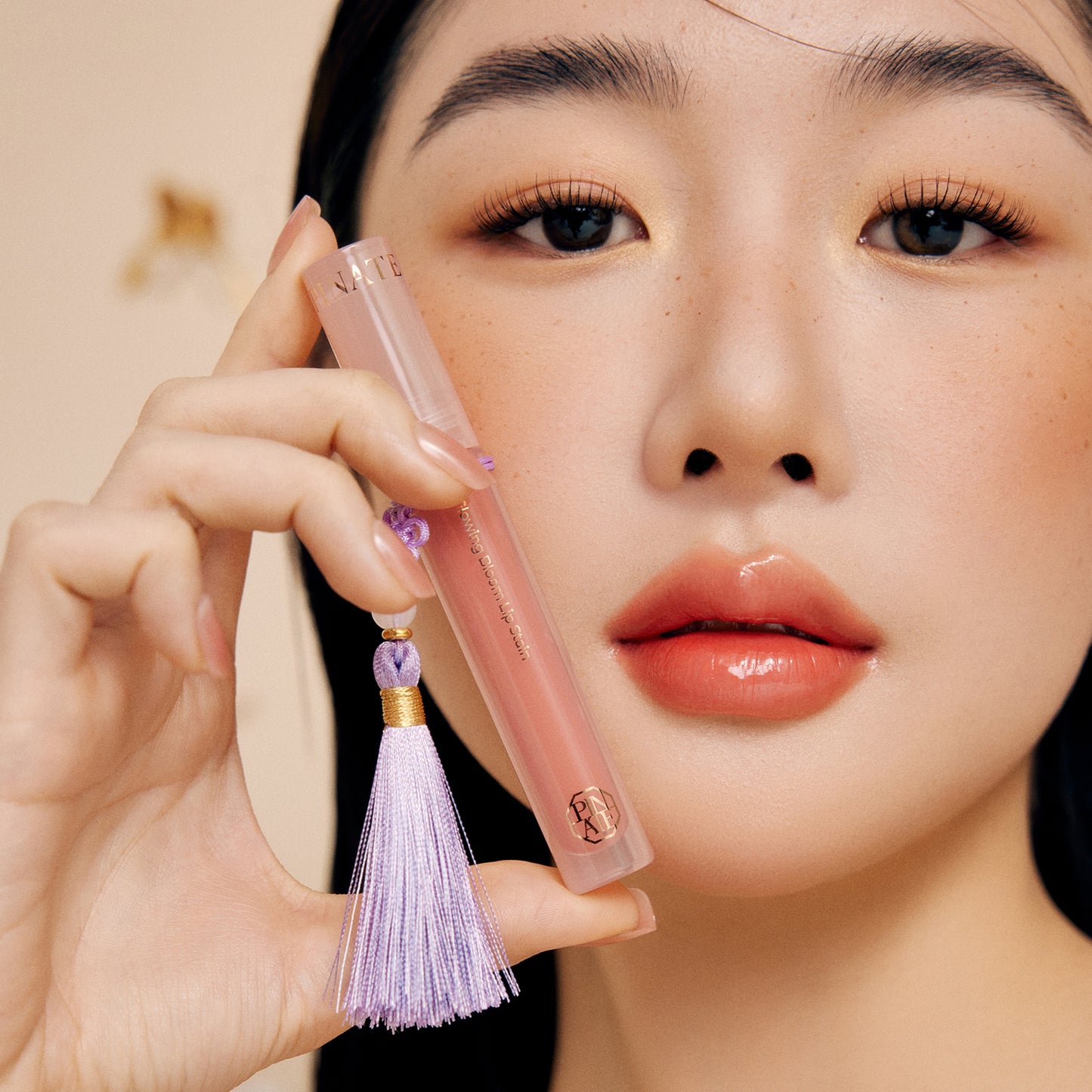 [Pinate] Glowing Bloom Lip Stain - 02 Neutral Coral